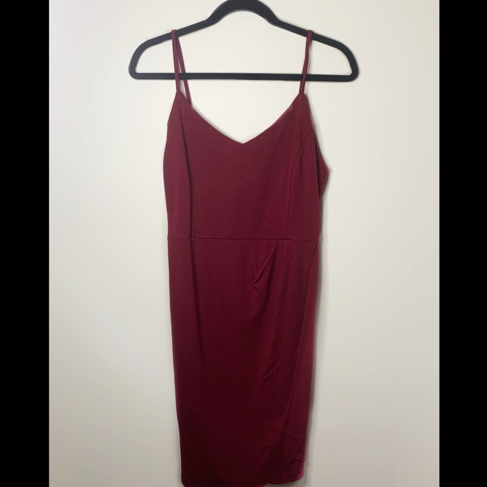 NEW LULU’S WINE RED DRESS